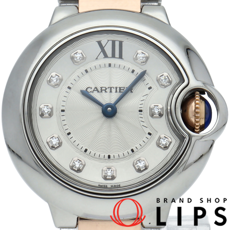 バロン ブルー ウォッチ 28mm SM 11Pダイヤ コンビ