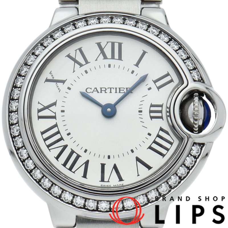バロンブルー ドゥ カルティエ ウォッチ 28mm ダイヤベゼル