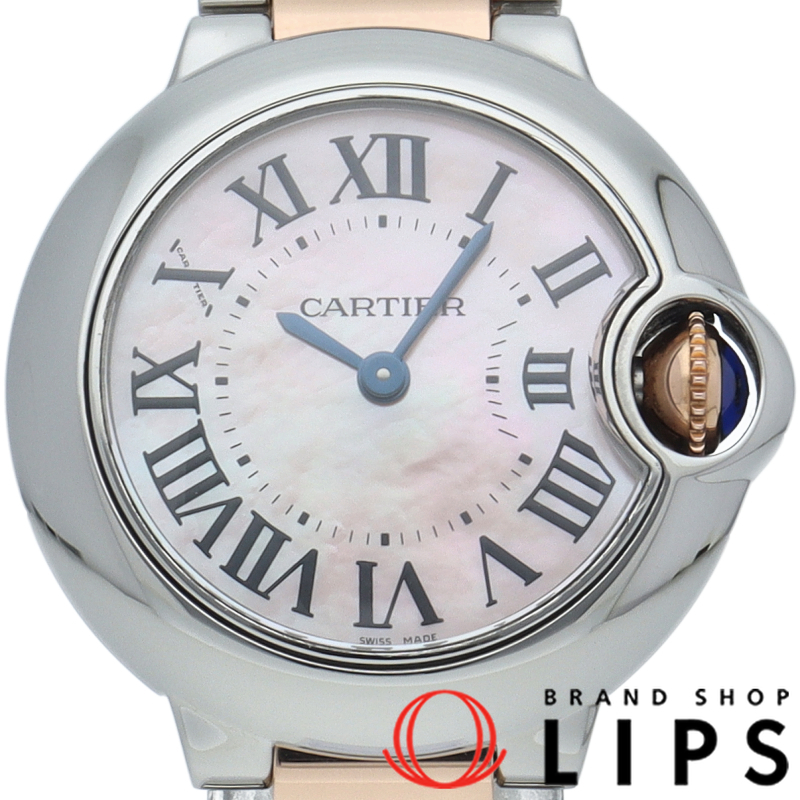 バロンブルー ウォッチ 28mm SM コンビ ピンクシェル