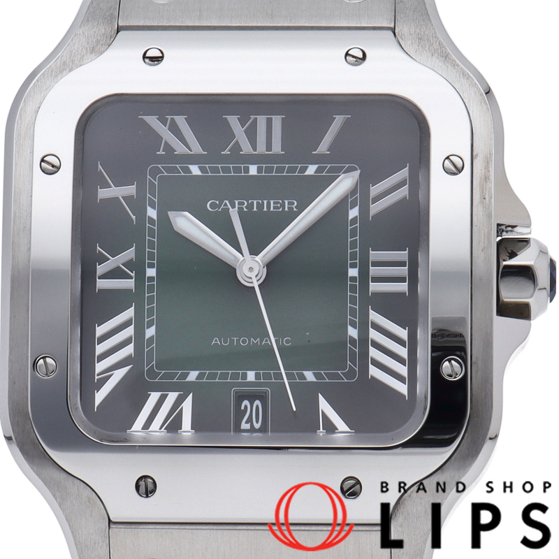 サントス ドゥ カルティエ ウォッチ LM スモーキーグリーン 2023年新作