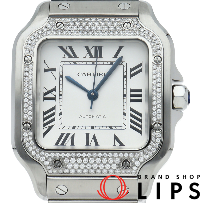 サントス ドゥ カルティエ ウォッチ MM ダイヤベゼル