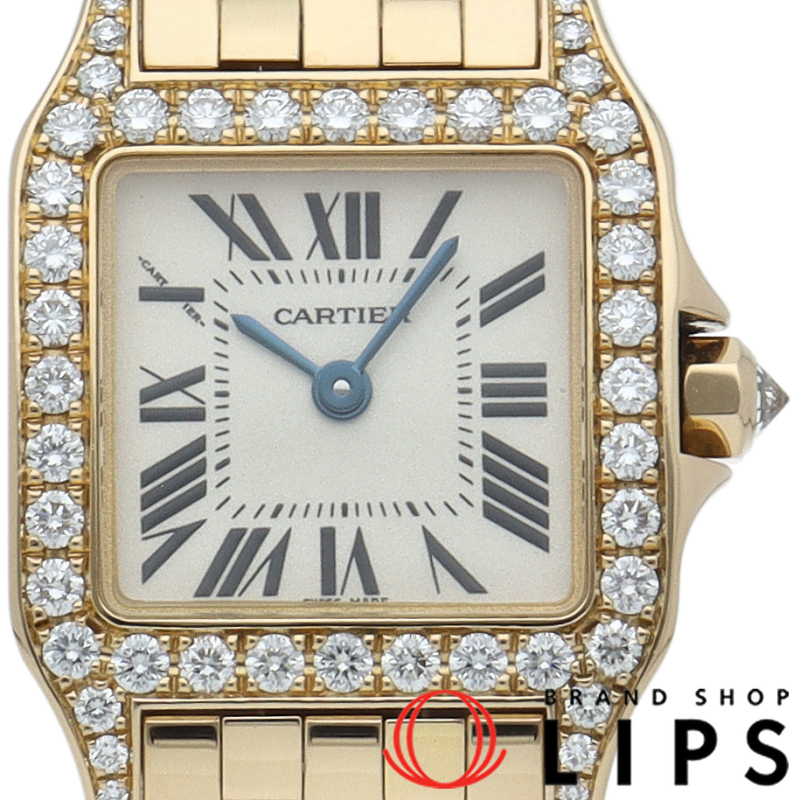 サントスドゥモワゼルSM ウォッチ ダイヤベゼル