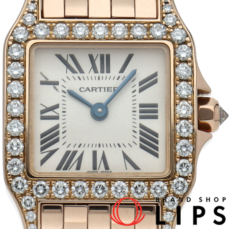 サントスドゥモワゼルSM ウォッチ ダイヤベゼル