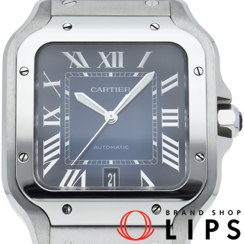 サントス ドゥ カルティエ ウォッチ LM ブルー