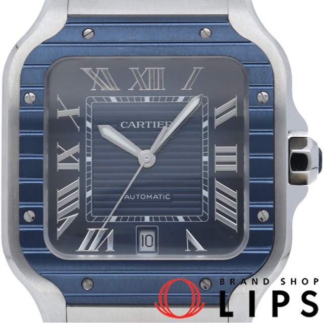 サントス ドゥ カルティエ ウォッチ LM ブルー