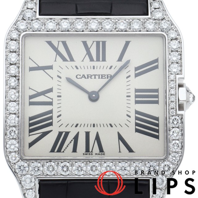 サントス デュモン ウォッチ LM ダイヤベゼル 手巻 メーカーOH済(保証期間中)