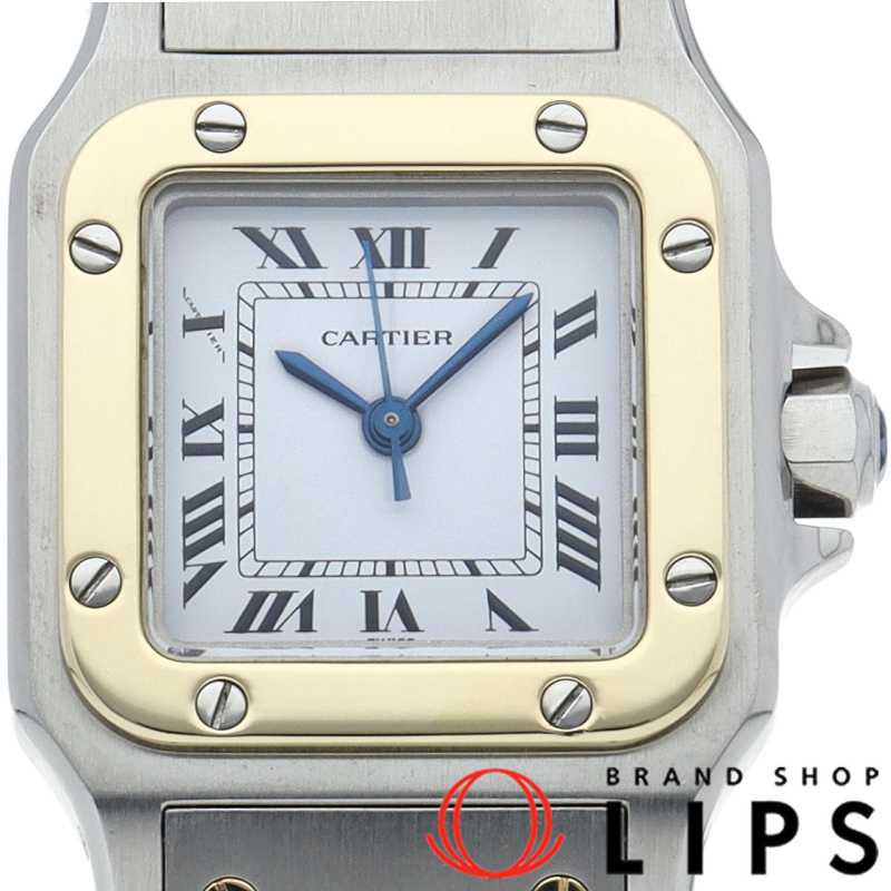 サントス ガルベ ウォッチ SM コンビ オートマチック OH済