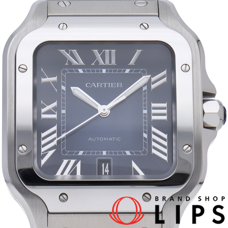 サントス ドゥ カルティエ ウォッチ LM ブルー