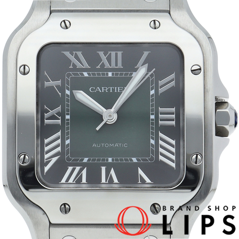 サントス ドゥ カルティエ ウォッチ MM スモーキー グリーン