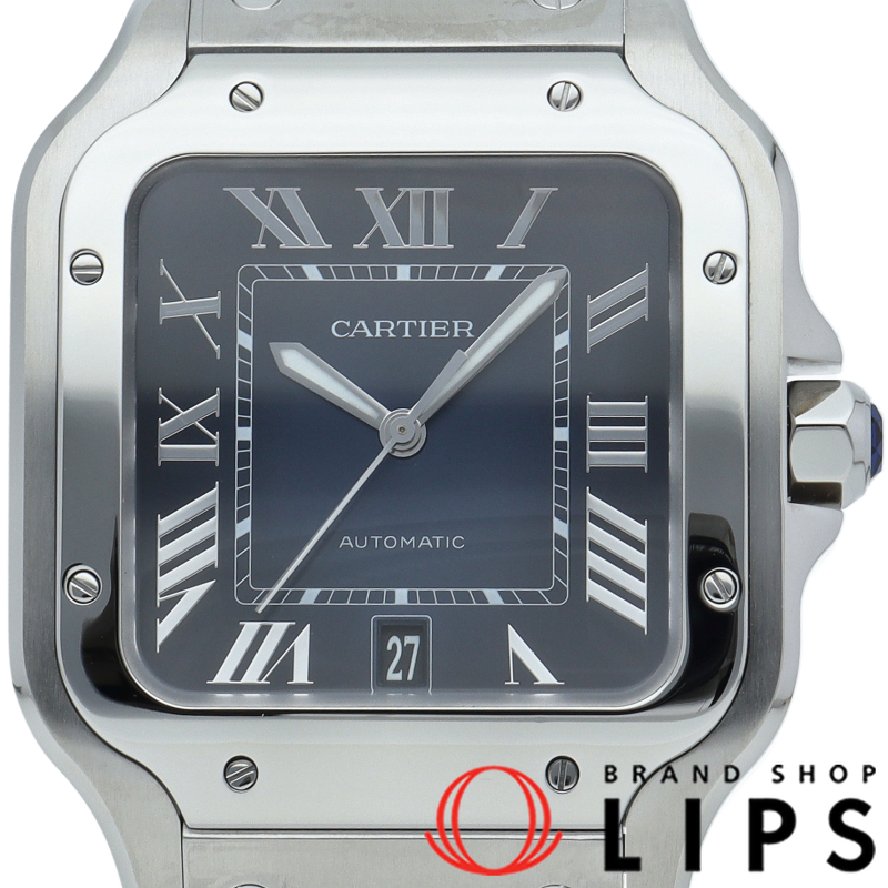 サントス ドゥ カルティエ ウォッチ LM ブルー