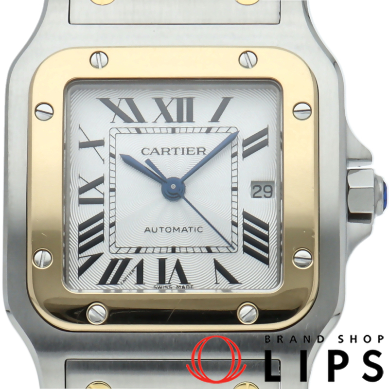 サントスガルベLM ウォッチ オートマチック コンビ メーカーOH済(保証期間中)