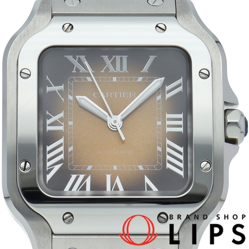 サントス ドゥ カルティエ ウォッチ MM グラデーションブラウン