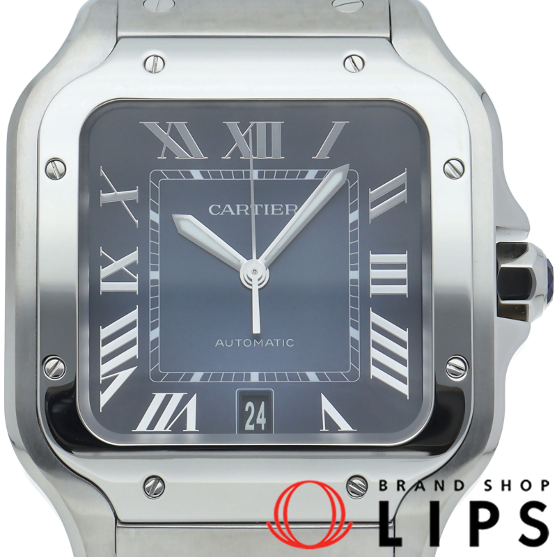 サントス ドゥ カルティエ ウォッチ LM ブルー