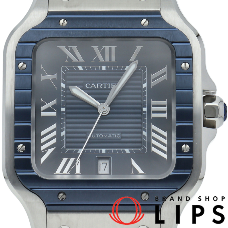 サントス ドゥ カルティエ ウォッチ LM ブルー