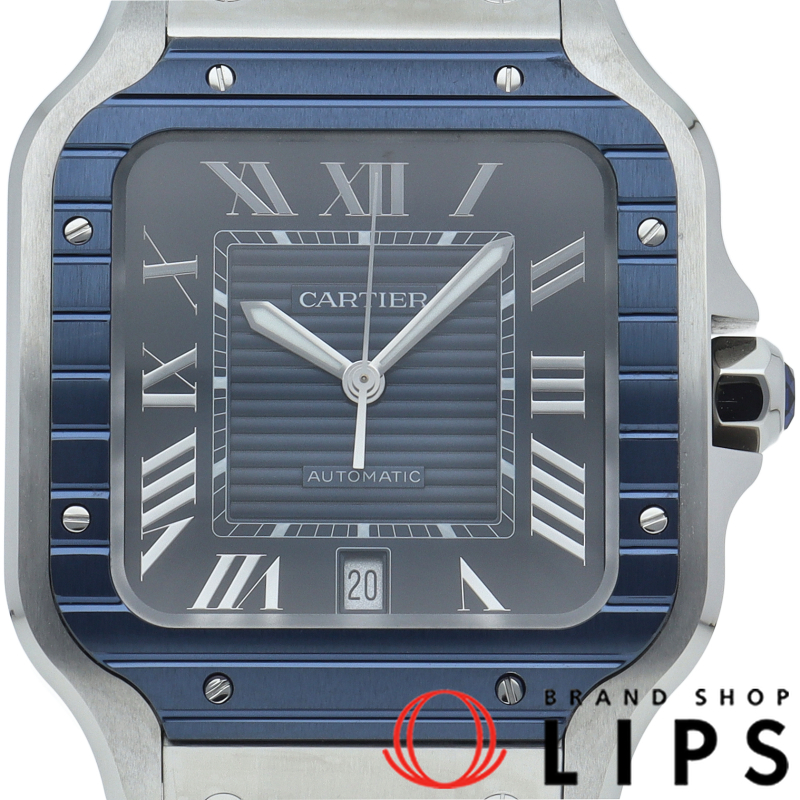サントス ドゥ カルティエ ウォッチ LM ブルー