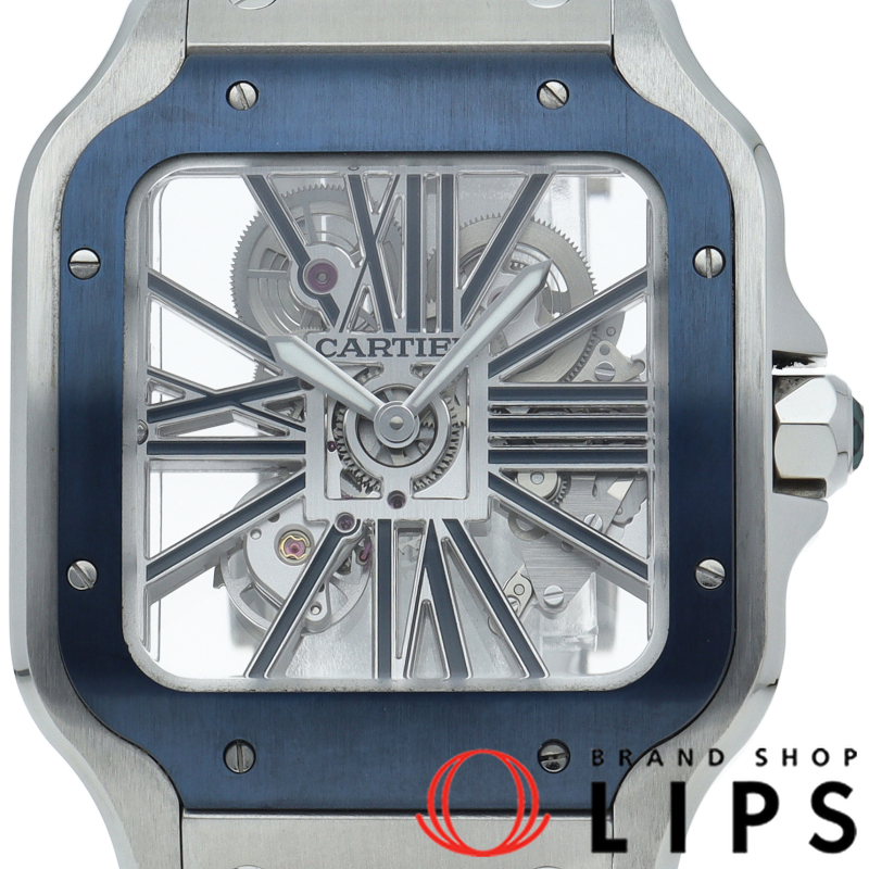 サントス ドゥ カルティエ スケルトン ウォッチ LM