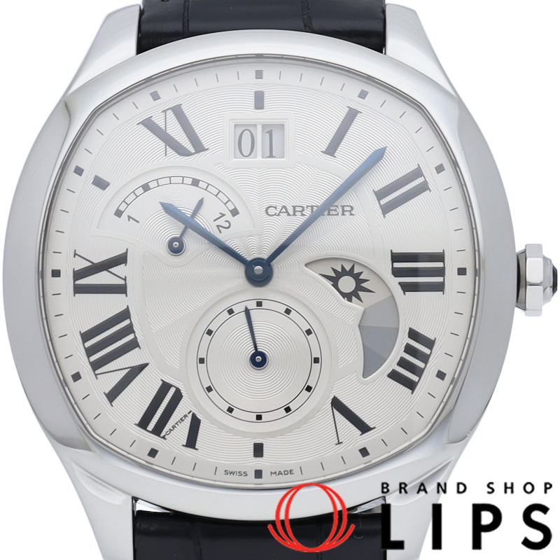 ドライブドゥカルティエ ウォッチ ラージ デイト 2タイムゾーン