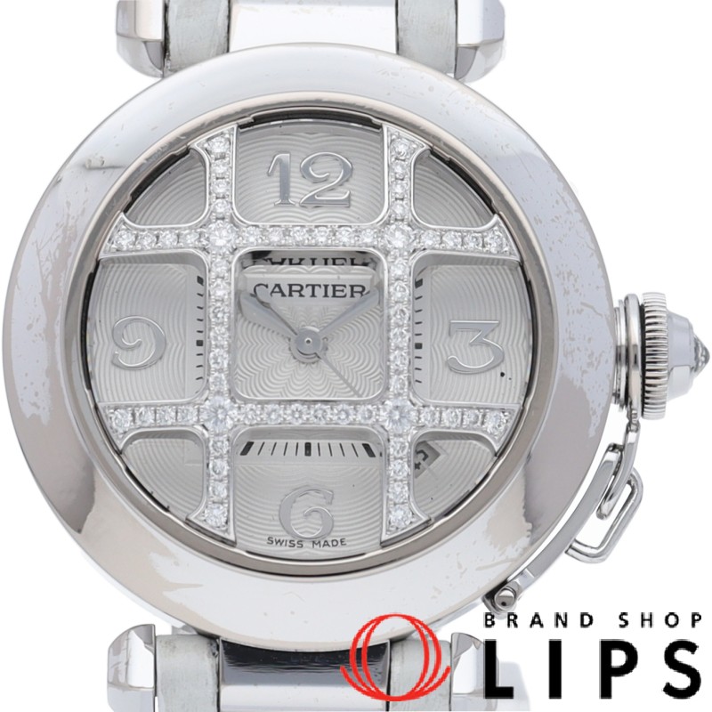 パシャ ウォッチ 32mm ダイヤ グリッド オートマチック メーカーOH(保証期間中)