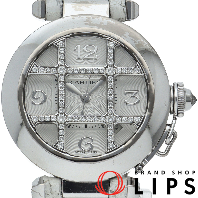 パシャ 32mm ウォッチ グリッドダイヤ オートマチック