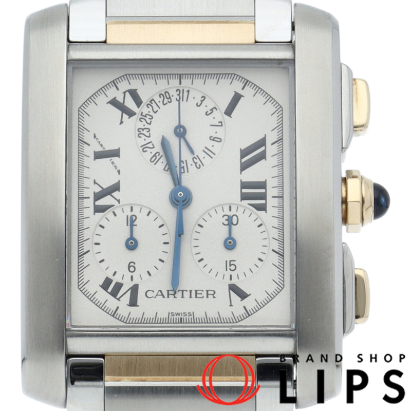 タンク フランセーズ ウォッチ LM クロノ リフレックス メーカーOH済(保証期間中)