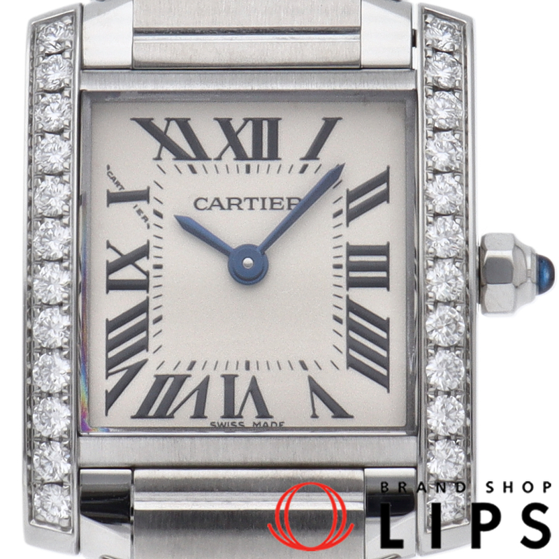 タンク フランセーズ ウォッチ SM ダイヤベゼル