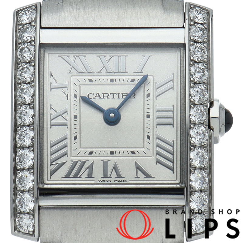 タンクフランセーズ ウォッチ SM ダイヤベゼル