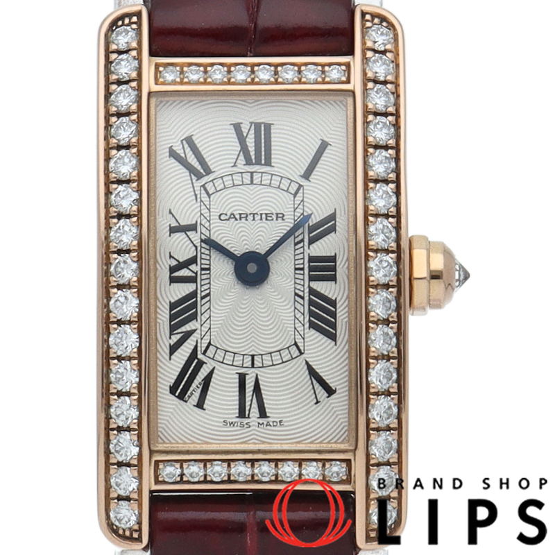 タンクアメリカンミニ ウォッチ ダイヤベゼル