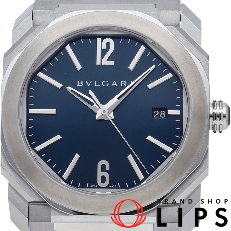 オクト ソロテンポ 38mm ブルー オートマチック