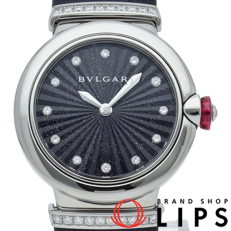 ルチェア レディース時計 ダイヤラグ 12Pダイヤ アベンチュリン