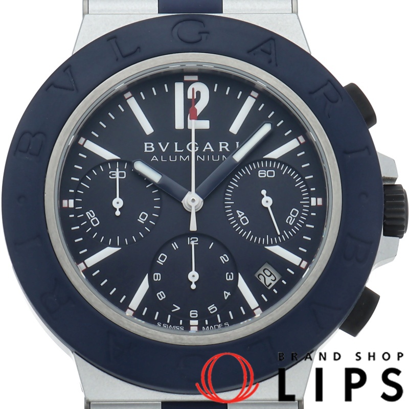 アルミニウム クロノグラフ ウォッチ 41mm ブルー