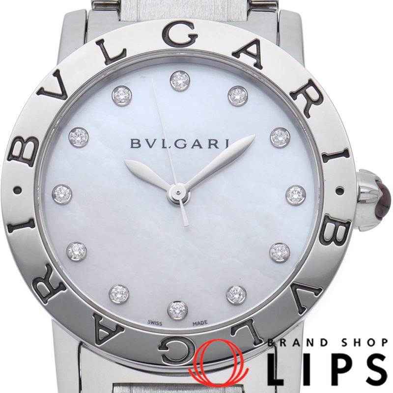 ブルガリ ブルガリ ウォッチ 33mm オートマチック 12Pダイヤ シェル