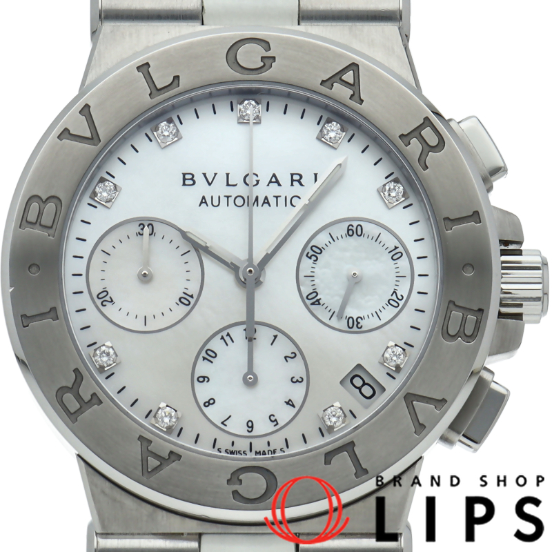 ディアゴノ クロノグラフ ウォッチ 35mm  9Pダイヤ シェル