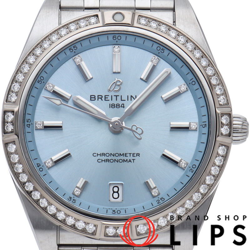 クロノマット オートマチック 36 ダイヤベゼル アイスブルー