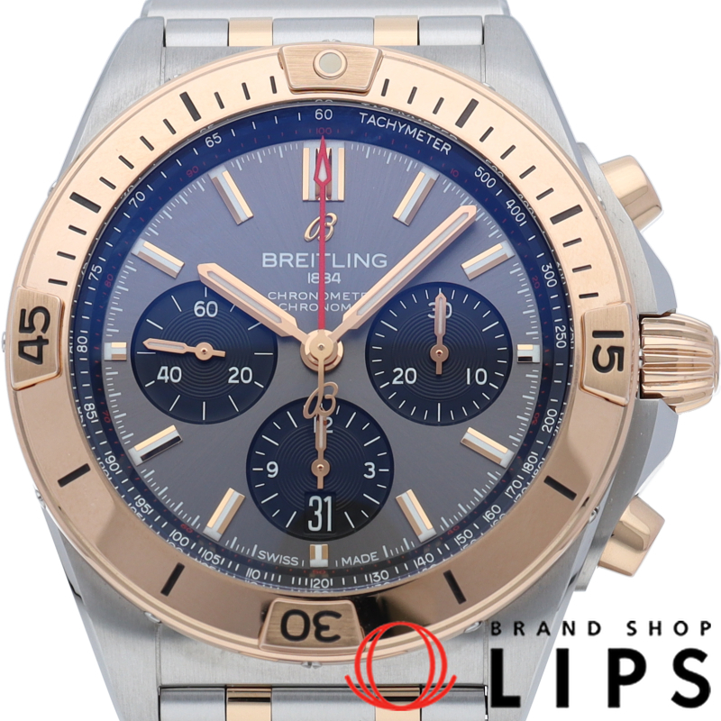 クロノマット B01 42 クロノグラフ コンビ