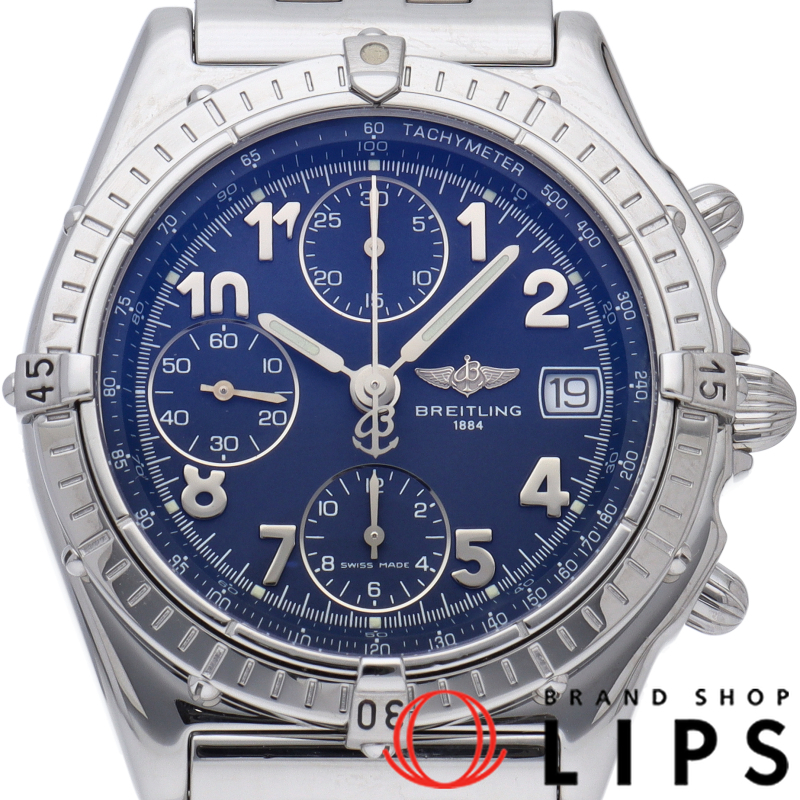 クロノマット クロノグラフ ブルー