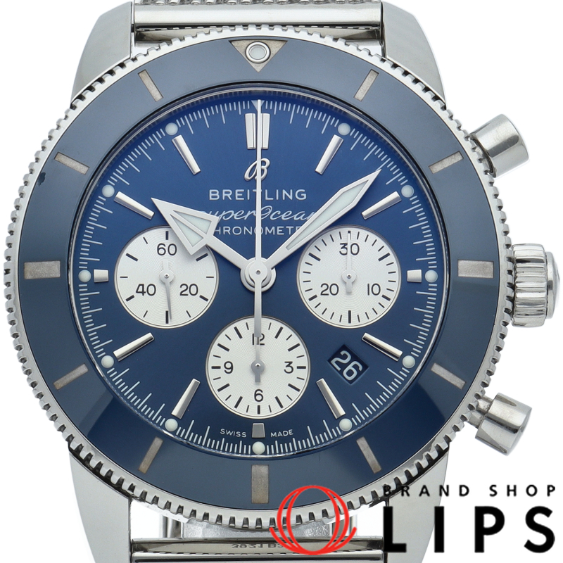 スーパーオーシャン ヘリテージ B01 クロノグラフ 44 ブルー