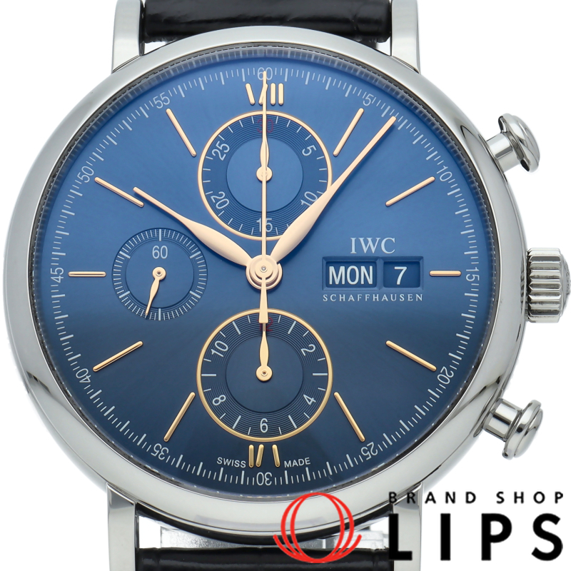 ポートフィノ クロノグラフ ブルー