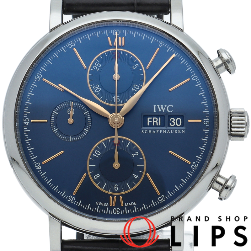 ポートフィノ クロノグラフ ブルー