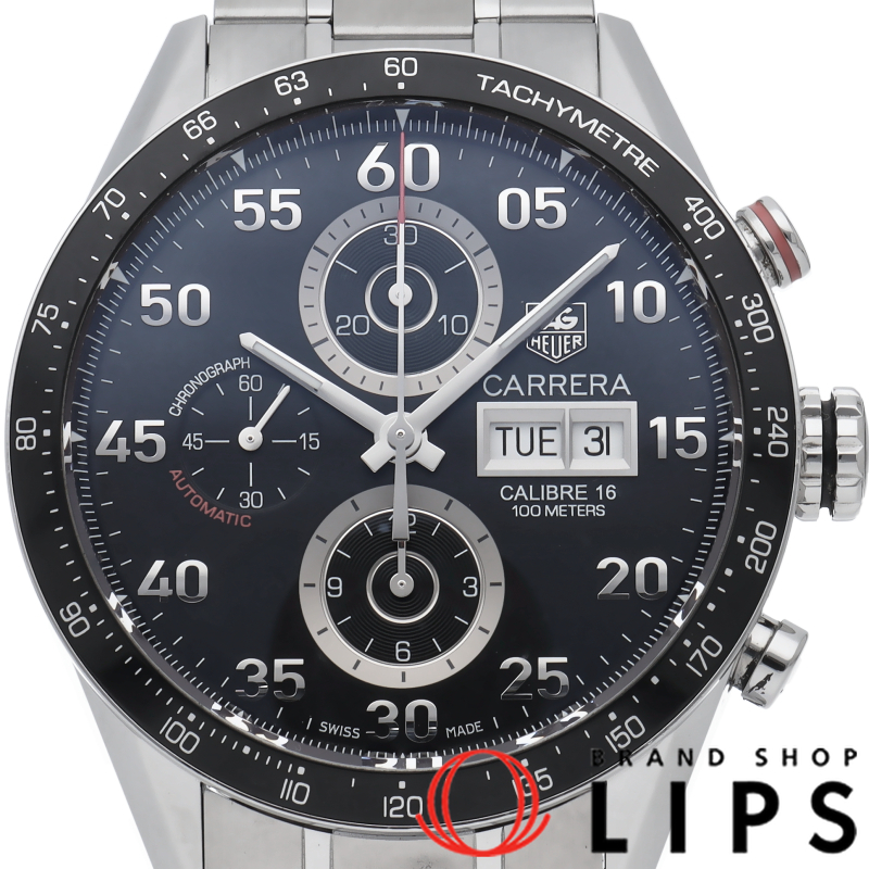 カレラ タキメーター クロノグラフ デイデイト キャリバー 16