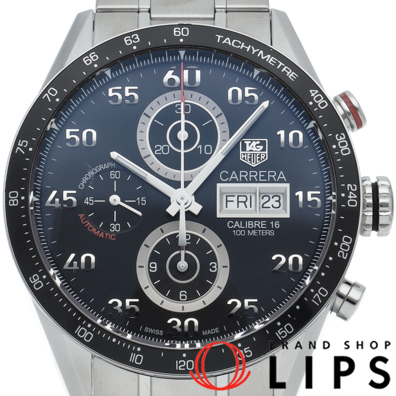 カレラ タキメーター クロノグラフ デイデイト キャリバー 16