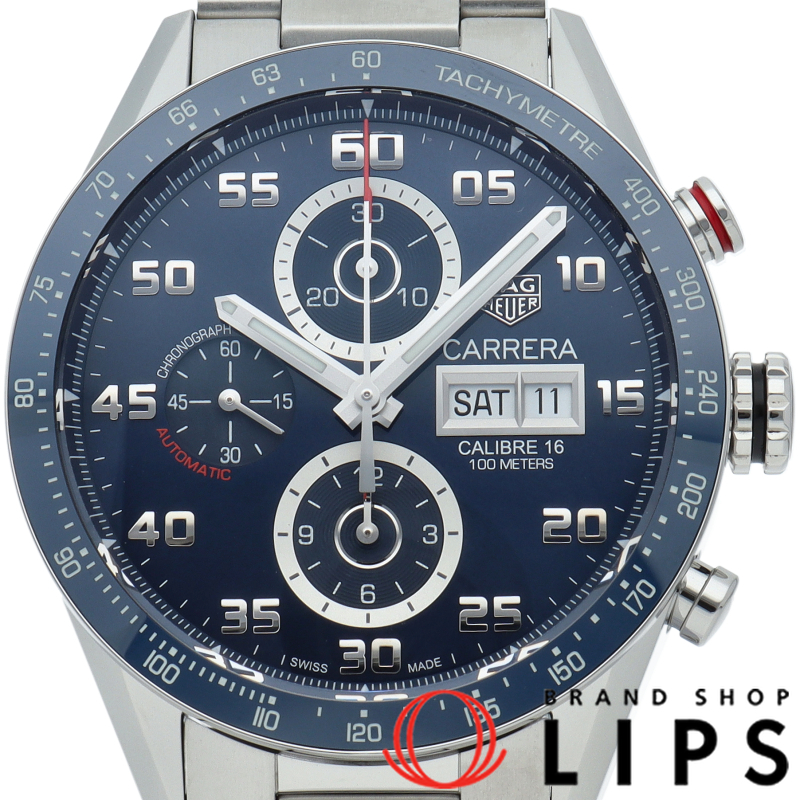 カレラ キャリバー16 クロノグラフ ブルー