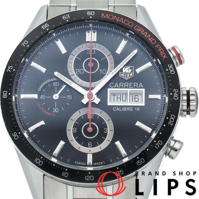 カレラ タキメーター クロノグラフ デイデイト モナコグランプリ 世界限定3000本