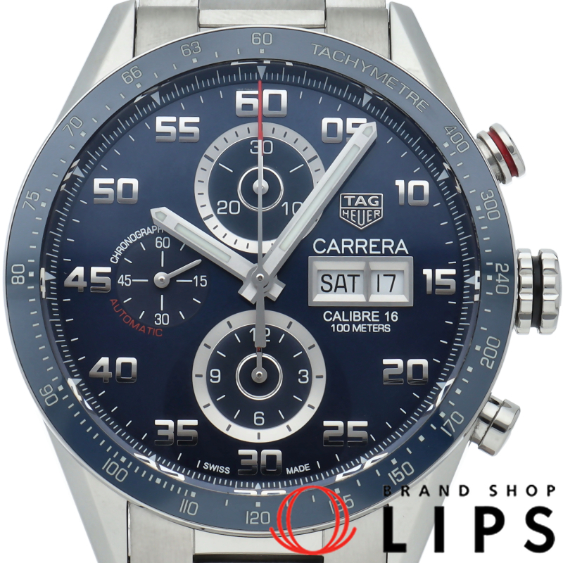 カレラ クロノグラフ キャリバー16 ブルー OH済