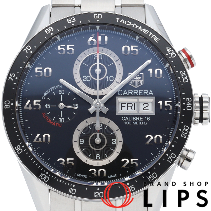 カレラ タキメーター クロノグラフ デイデイト キャリバー16