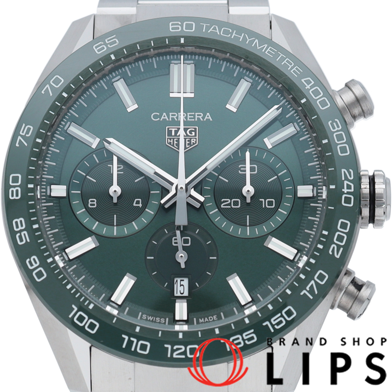 カレラ キャリバー ホイヤー 02 スポーツ クロノグラフ グリーン