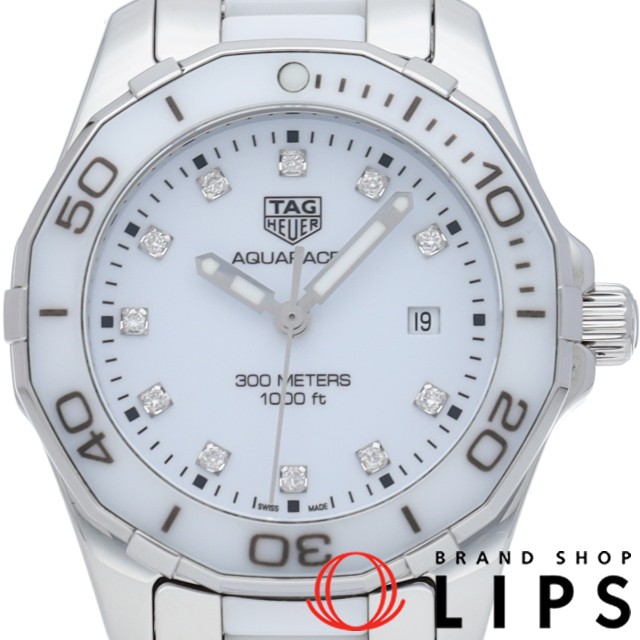 アクアレーサー レディース時計 11Pダイヤ セラミック