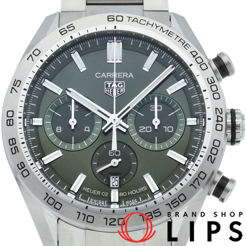 カレラ キャリバー ホイヤー 02 スポーツ クロノグラフ グリーン