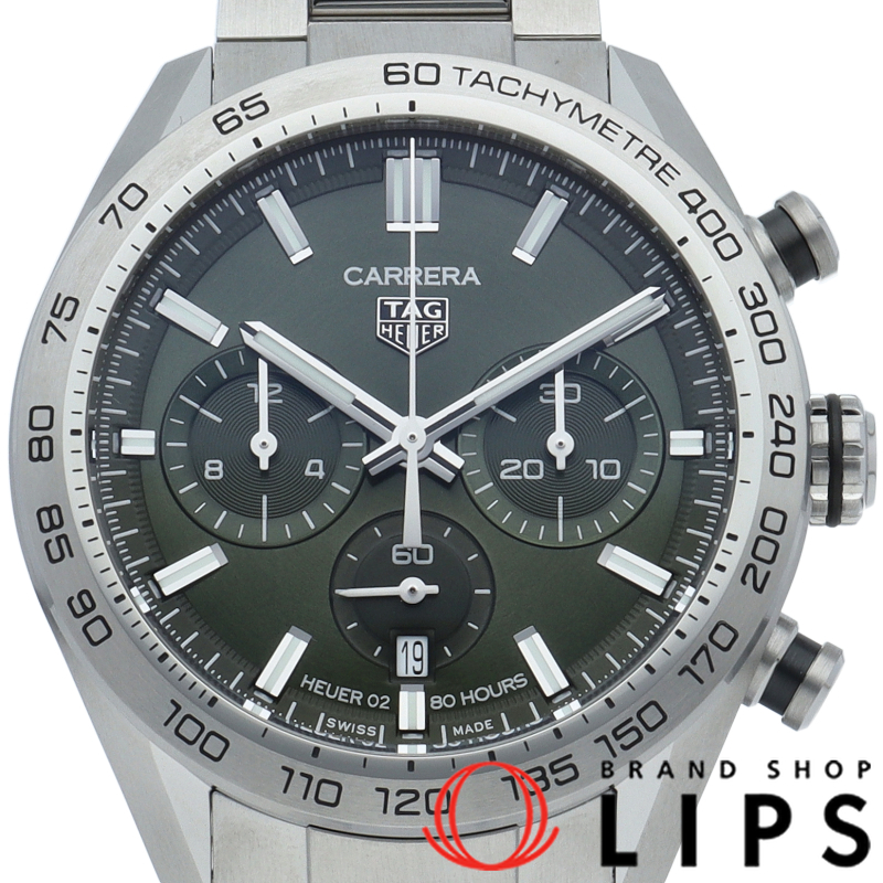 カレラ キャリバー ホイヤー 02 スポーツ クロノグラフ グリーン