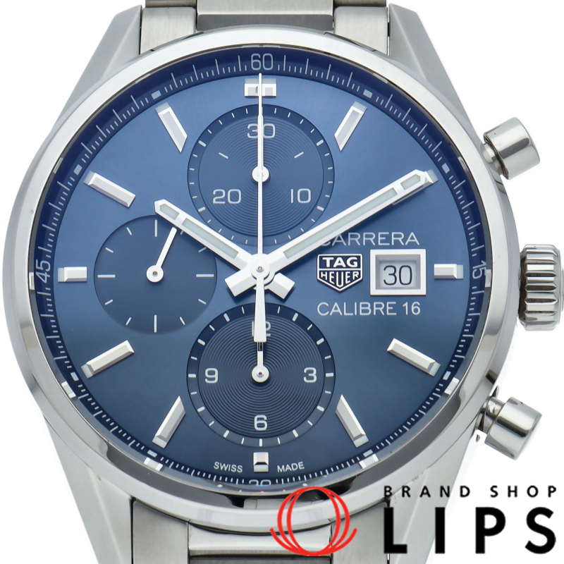カレラ キャリバー16 クロノグラフ ブルー