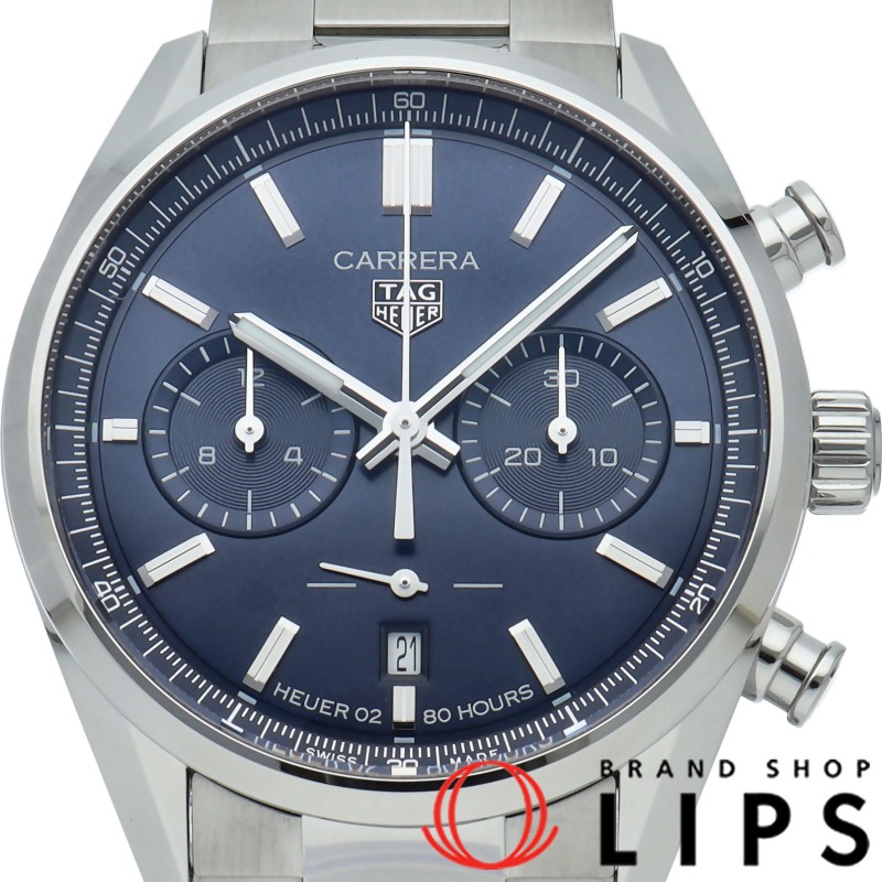 カレラ キャリバーホイヤー02 クロノグラフ ブルー